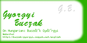 gyorgyi buczak business card